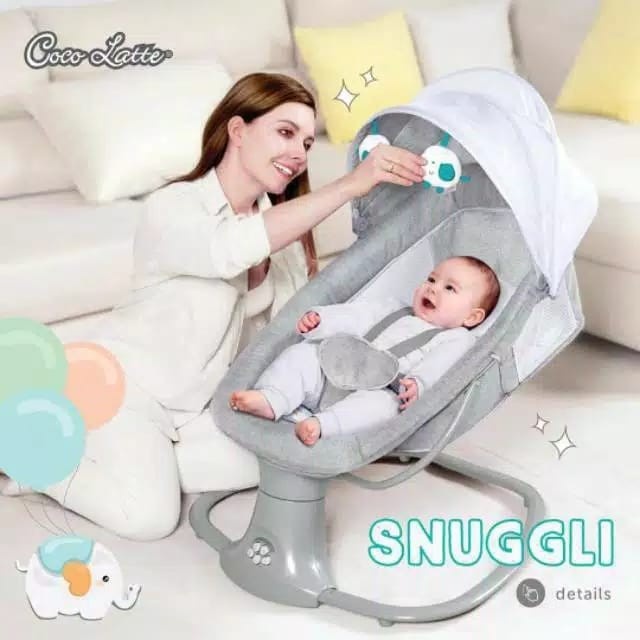 Jual Novalcell Cocolatte Weeler SNUGGLI Baby Swing Baby Bouncer Ayunan ...