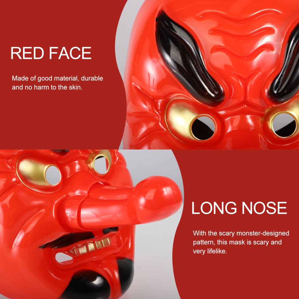 Jual Topeng Tengu merah hidung panjang film Demon Slayer | Shopee Indonesia