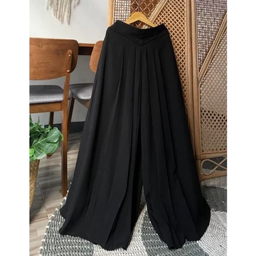 NAFISHA Kulot Wide Pant Kulot Lipit Kulot Kancing 3 Bahan Wolfis Premium Crinkle Premium