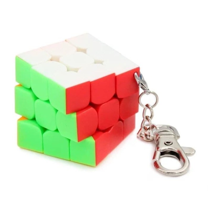 Jual Magic Cube Moyu Mini 3X3 Stickerless 3X3X3 Keychain Puzzle Kubus ...