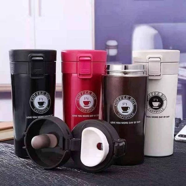 Termos Kopi Stainless Steel VACUM Coffe Cup / Gelas Minum Kopi ELEGANT | AutoStock