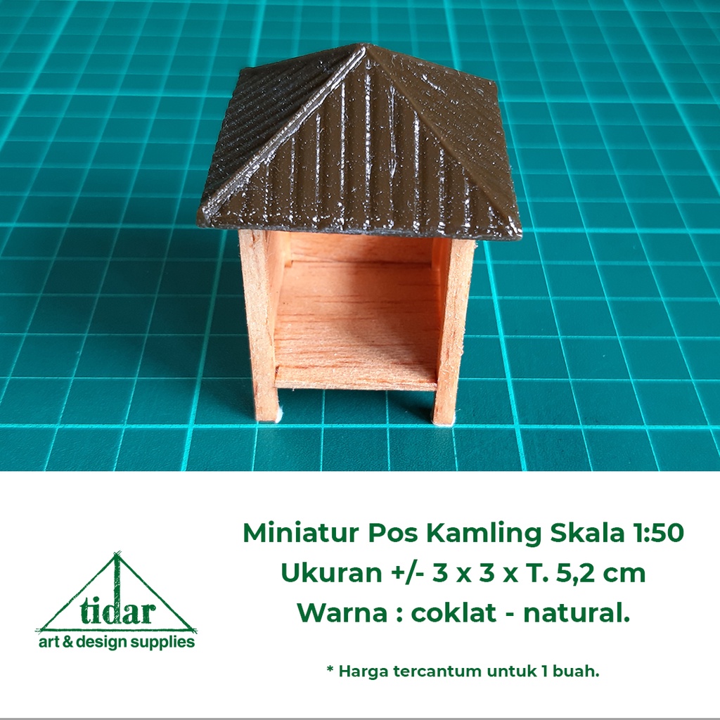 Jual MH - Miniatur Maket Pos Kamling Skala 1:50 - Pos Ronda / Gazebo ...