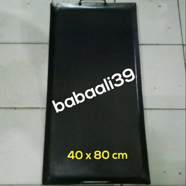 Jual Bakaran Roti Jon Plat Baja Hitam Tebal 40 Cm x 80 Cm | Shopee ...