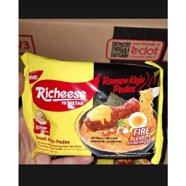 Jual Mie richeese ramen level 3 / mie viral / mie richeese pedas/ mie ...