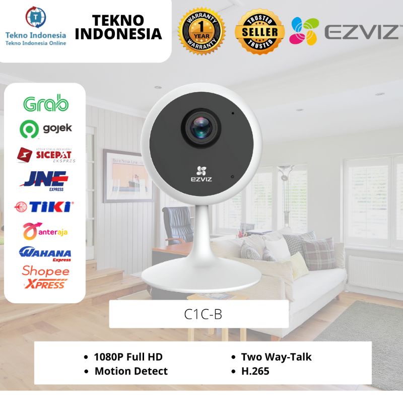 Jual EZVIZ C1C-B 2MP 1080P Pro Wireless IP Camera WIFI H.265 Two Way ...