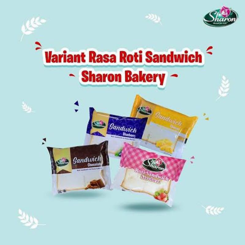 Jual SHARON BAKERY ROTI SANDWICH PANGGANG RASA COKELAT, STRAWBERRY ...