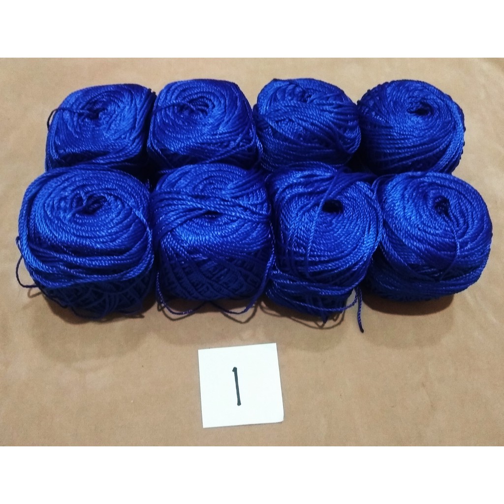 Jual Benang Nylon Polos/nilon/untuk Rajut/d30 - Biru Muda Di