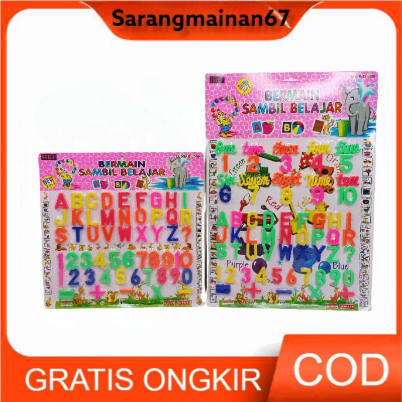 Jual MAINAN EDUKASI ABJAD DAN ANGKA 2IN1 MAINAN ABJAD PLASTIK | Shopee ...