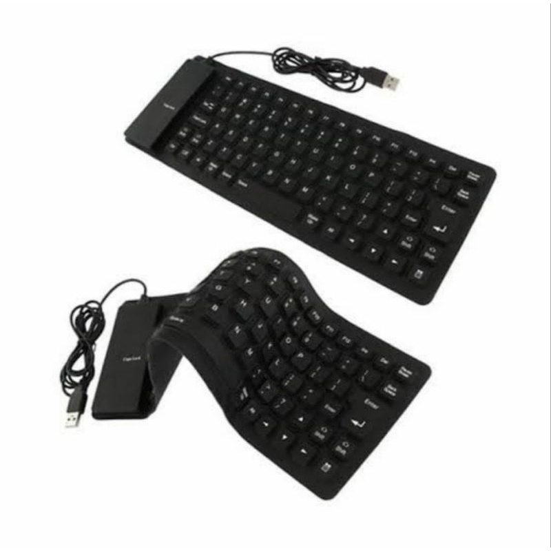 Jual KEYBOARD FLEKSIBEL MINI USB / KEYBOARD KARET (HITAM/BIRU) | Shopee ...