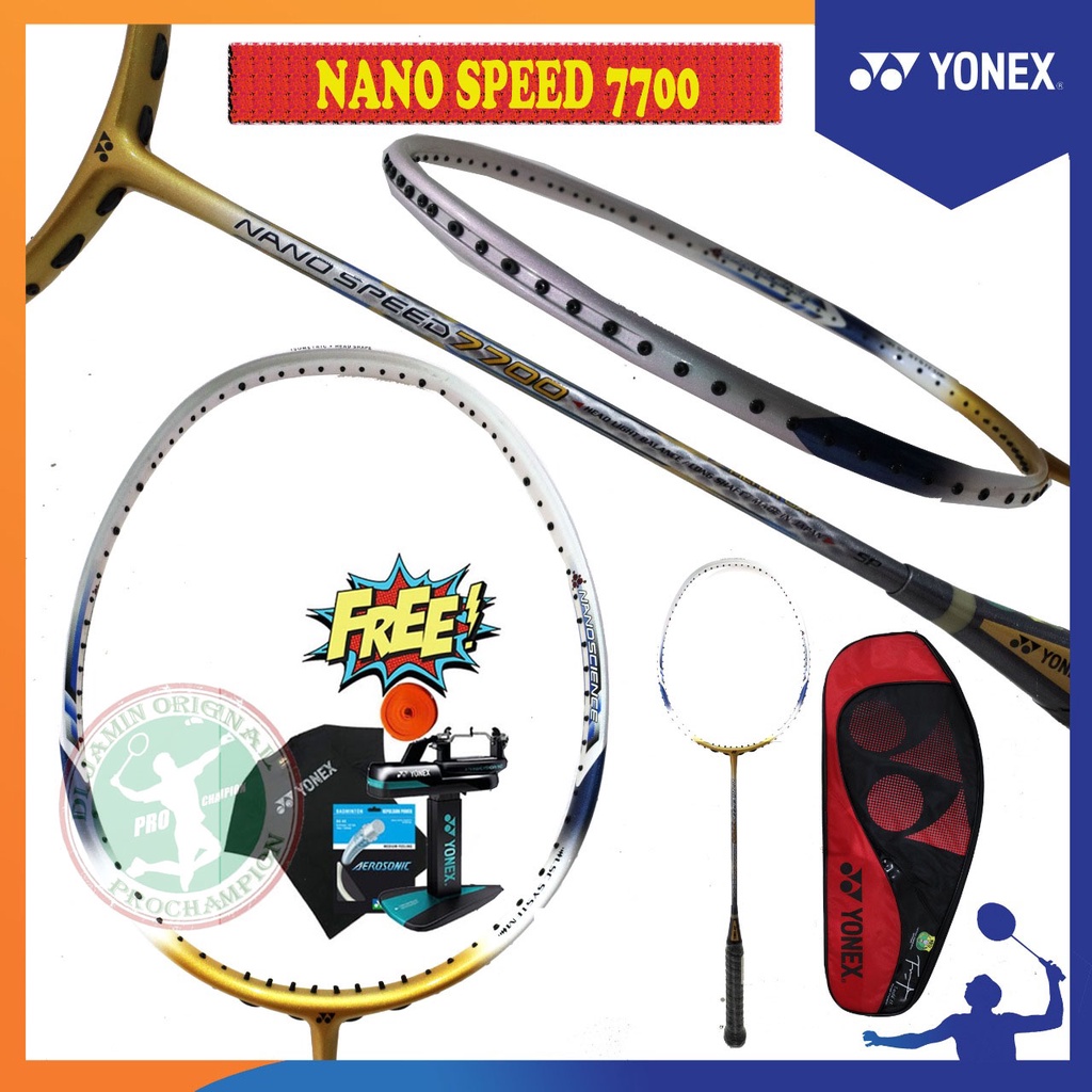 Jual YONEX NANO SPEED 7700 / NANOSPEED 7700 RAKET BADMINTON