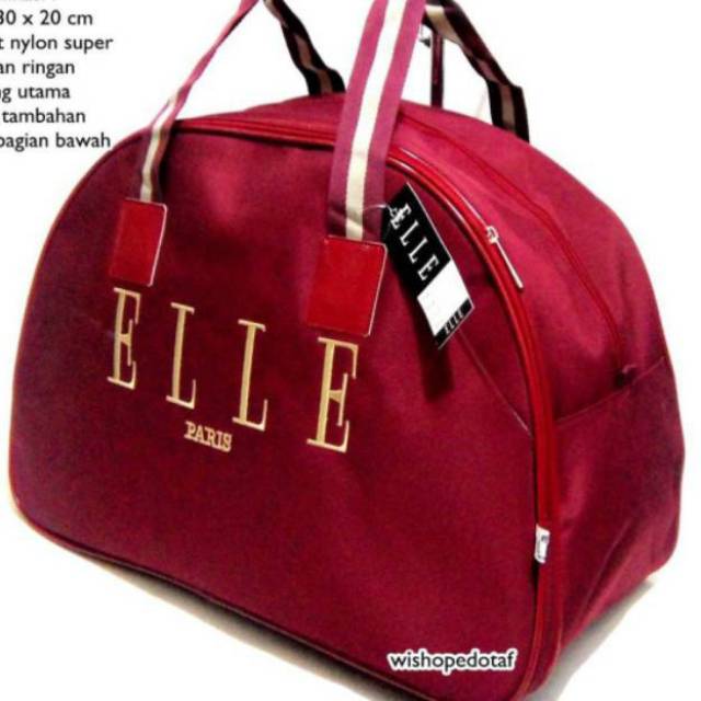 Jual Travel Bag Elle Besar Tas Jinjing Wanita Tas Travel Jinjing Tas