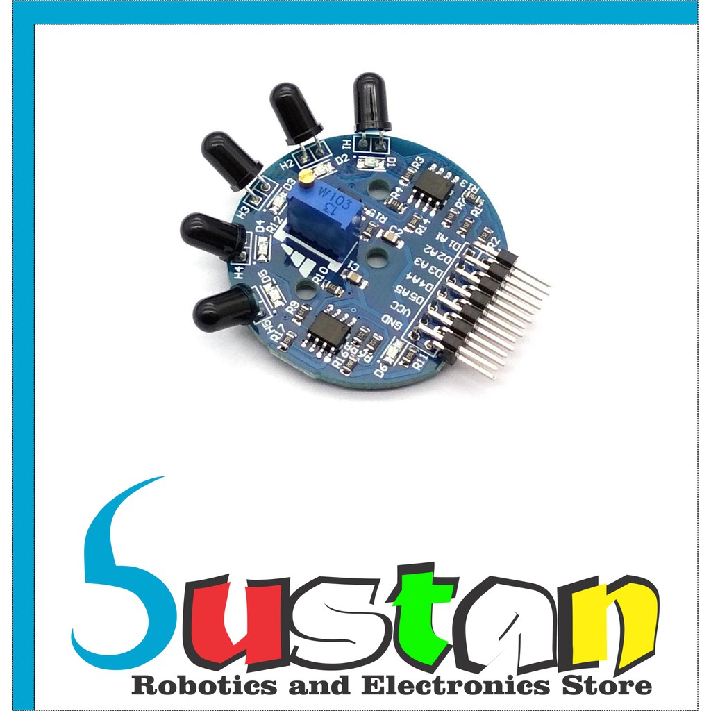 Jual Flame Sensor 5 Channel Way Module Digital Analog Output Fire ...