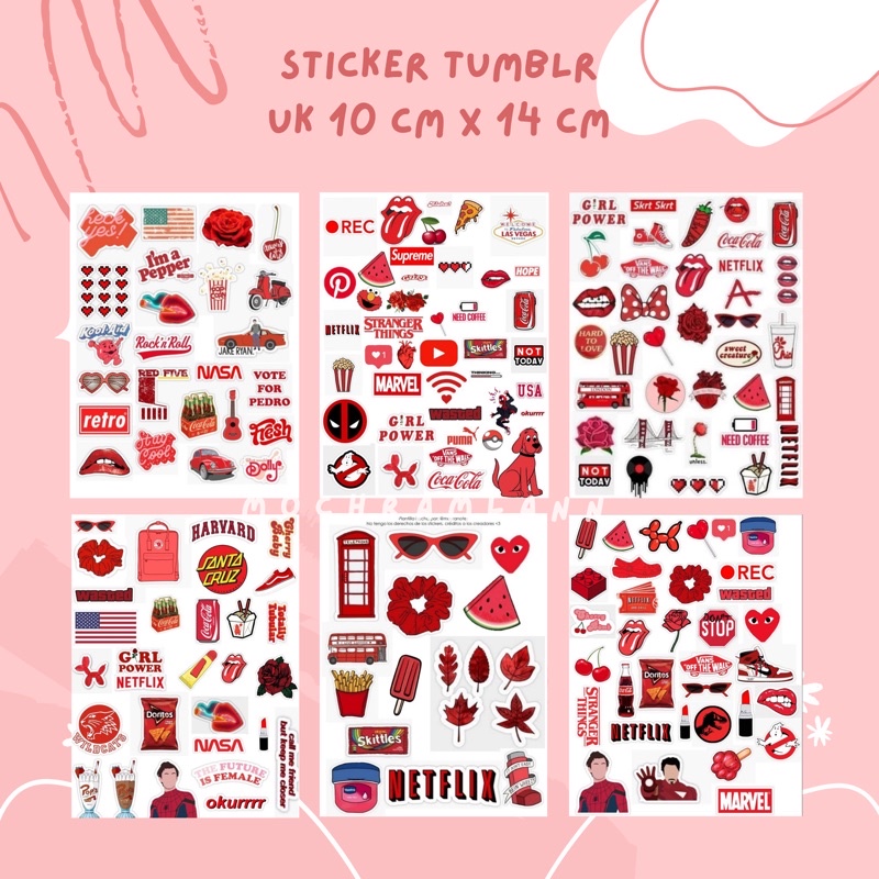 Jual NEW KATALOG ! STICKER TUMBLR AESTHETIC/ STIKER JURNAL/ STIKER CASE ...