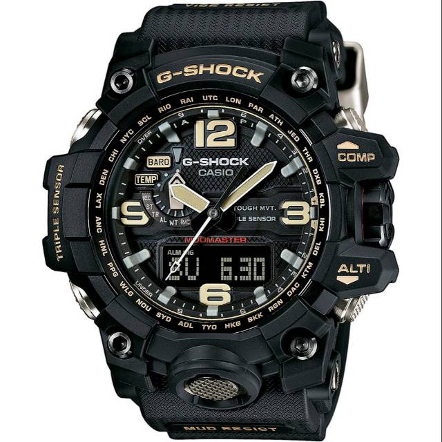 Casio G Shock MUDMASTER GWG 1000 1A Triple Sensor Solar Multiband 6 Watch Original GWG 1000 1ADR