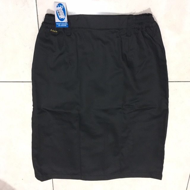 Jual Rok span hitam ploi belakang | Shopee Indonesia