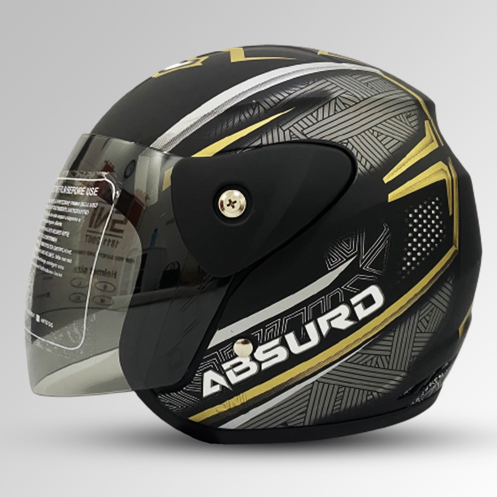 Jual Helm Half Face MLA Evolution Motif Abusrd HELM SNI Untuk Pria Dan