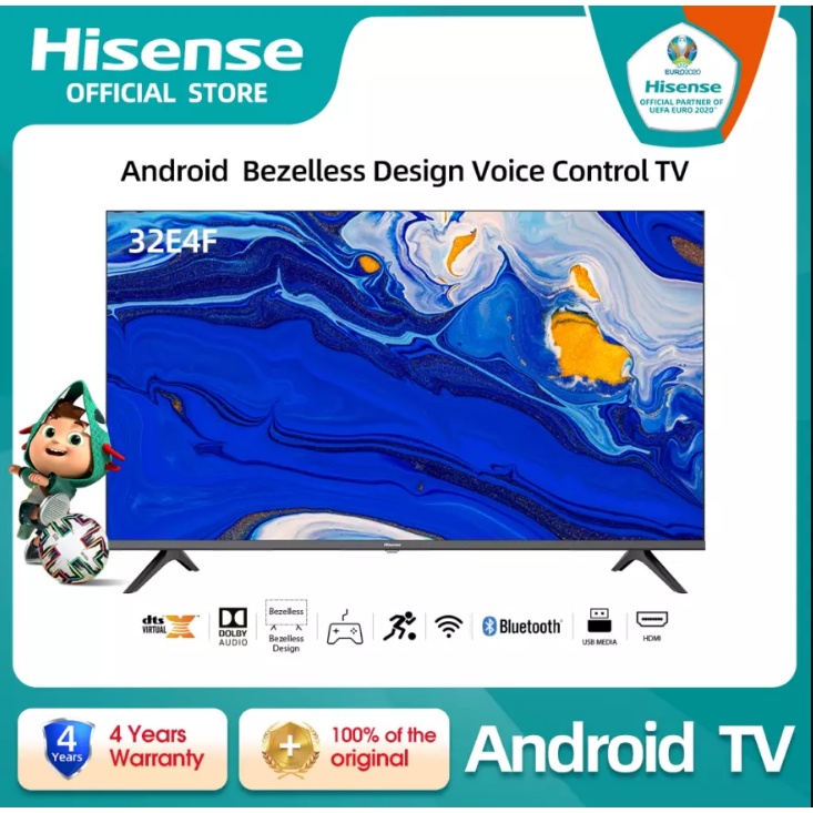 Jual Hisense 32 Inch Hd Android Smart Tv Bezellless Design Dolby Audio