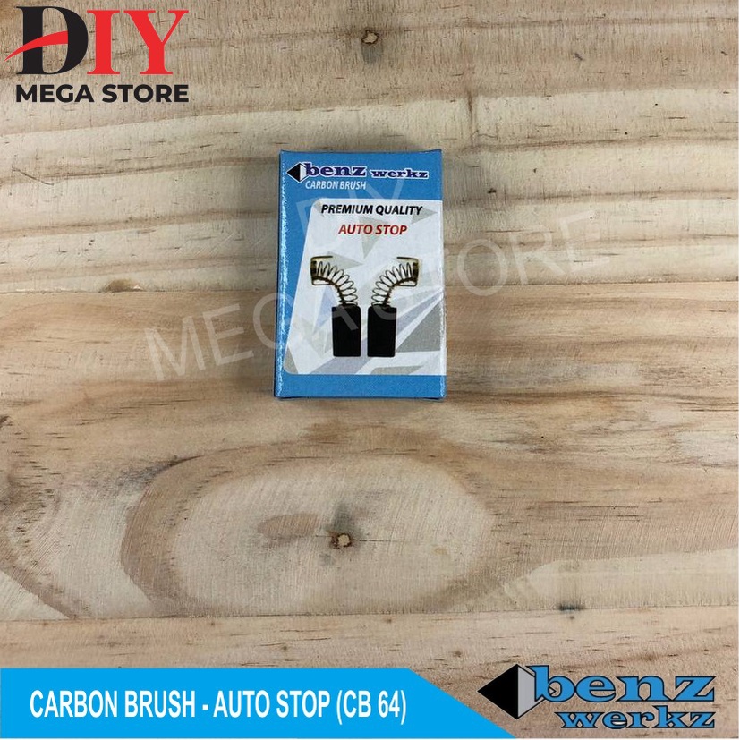 Jual Carbon brush double auto stop CB 64 arang spul mesin jigsaw makita ...