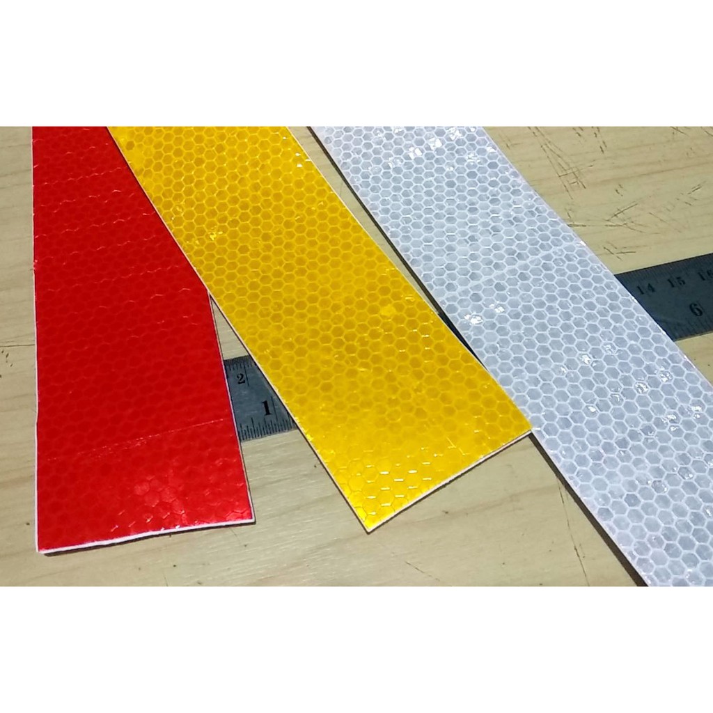 Jual Sticker Reflective / stiker reflektor 1 meter lebar 2 inch = 5 cm ...