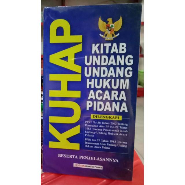 Jual KUHAP KITAB UNDANG UNDANG HUKUM ACARA PIDANA - GrahaMedia | Shopee ...