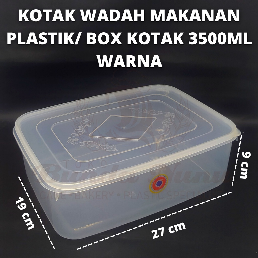 Jual Food Box 3500 Ml Plastik Kotak Tempat Makanan Container Plastik