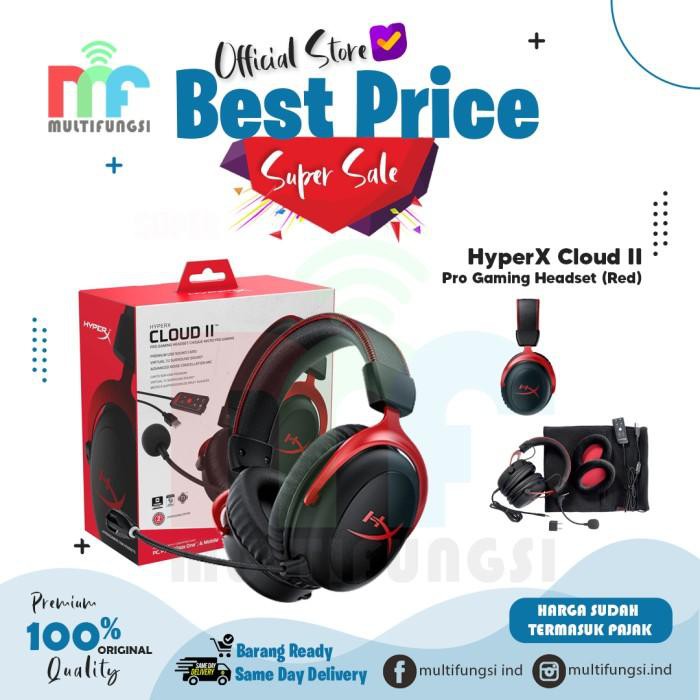 Jual Hyperx Cloud Ii - Pro Gaming Headset (Red) | Shopee Indonesia