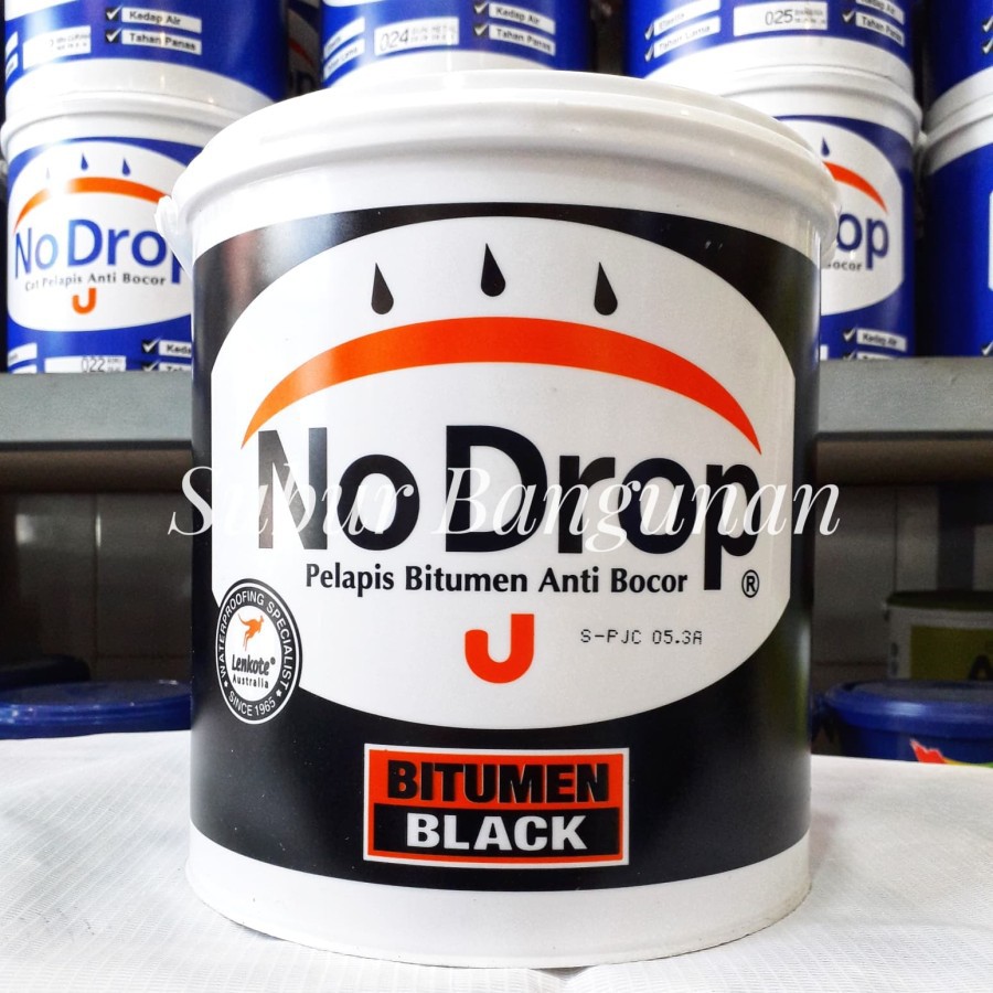Jual CAT PELAPIS BITUMEN NO DROP ANTI BOCOR 4KG / NO DROPBITUMEN BLACK ...