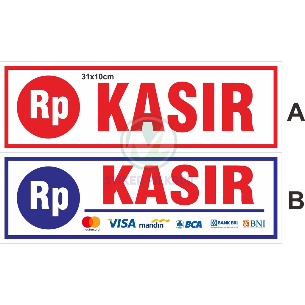 Jual STIKER VINYL KASIR (DIJUAL SATUAN) | Shopee Indonesia