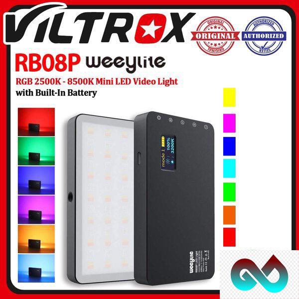 VILTROX Weeylife RB08P Mini Video LED-Licht RGB 2500-8500K Tragbare Füllen Licht Gebaut-in