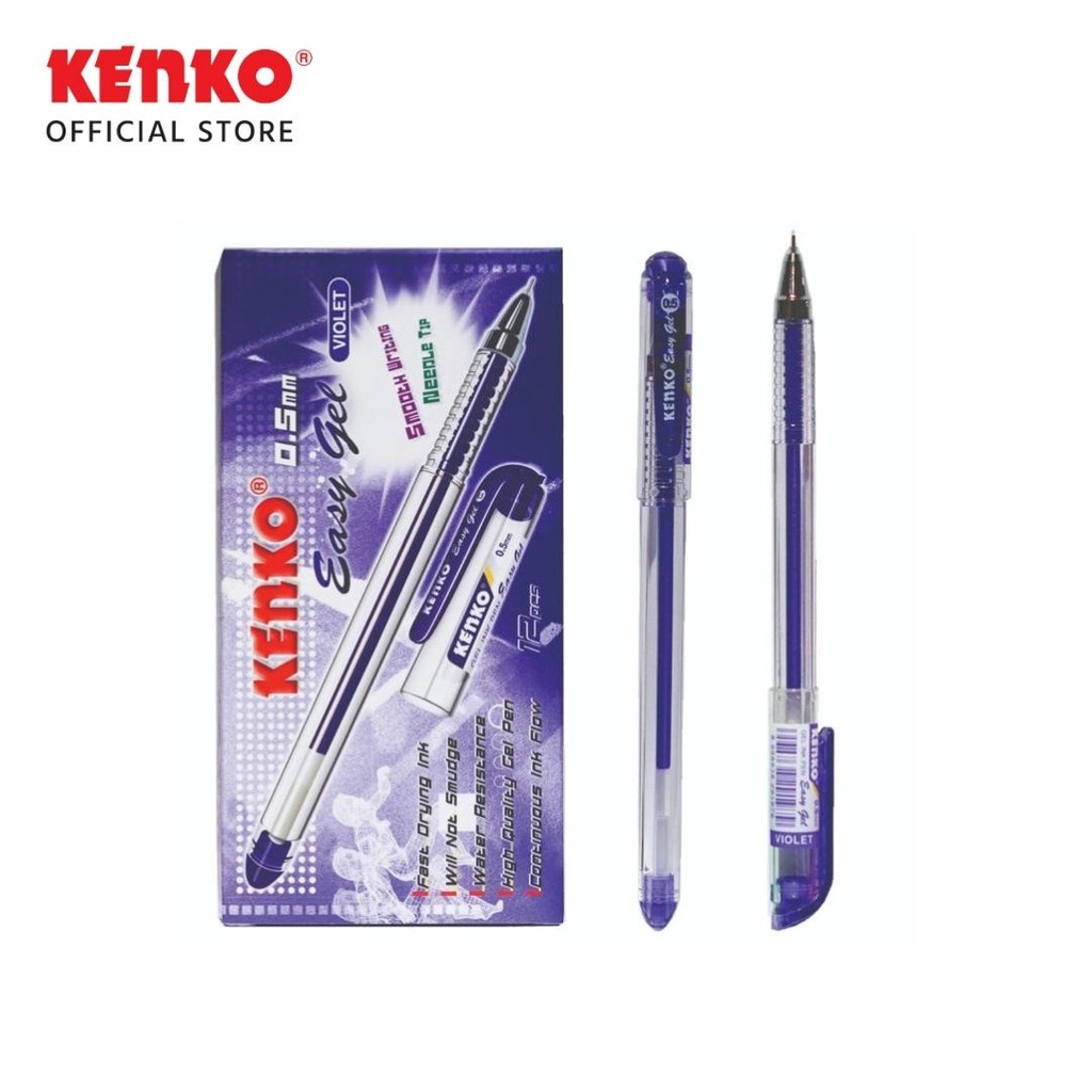 KENKO GEL PEN / Pulpen Jel / Pena Jel / Pen Tinta Gel Easy Gel (8)