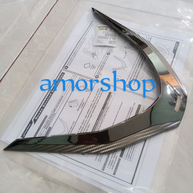 Jual GARNISH HEADLIGHT HONDA PCX 160 ORIGINAL AHM HONDA Shopee Indonesia