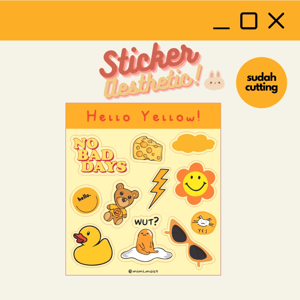 Jual sticker aesthetic tumblr series untuk journaling scrapbook ...