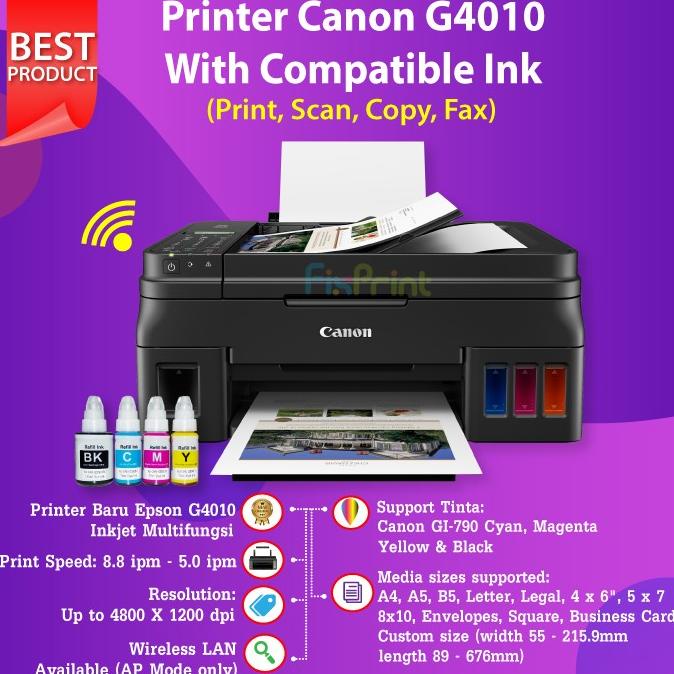 Jual Printer Canon PIXMA G4010 G4010 InkTank Multifunction Wifi Fax