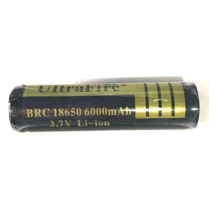 Jual Ultrafire Baterai 18650 3.7V 6000Mah Button Top Batre Senter Led ...