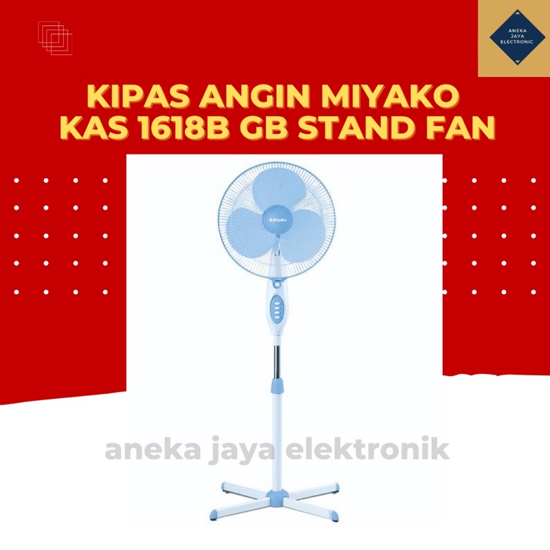 Jual Kipas Angin Miyako KAS-1618 B GB Stand Fan | Shopee Indonesia