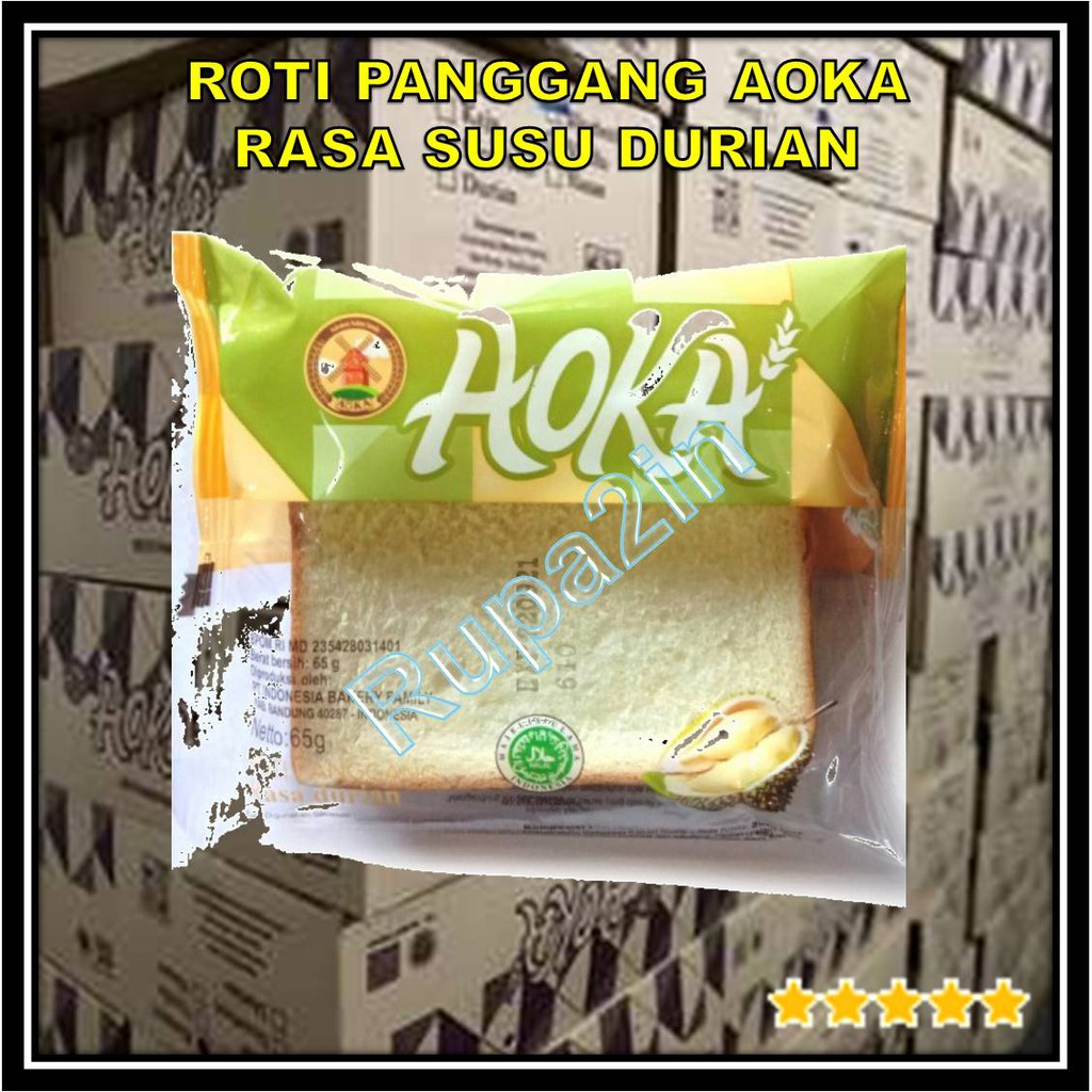 Jual Aoka Roti Tawar Panggang Sandwich Isi Selai Dus Karton