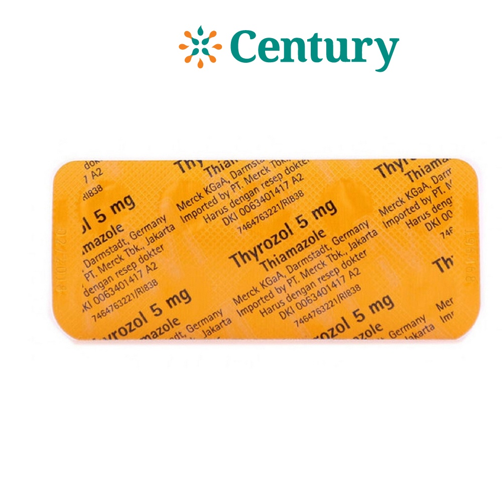 Jual THYROZOL 5 MG 1 STRIP ISI 10 TAB / THIAMAZOLE / OBAT HORMON ...