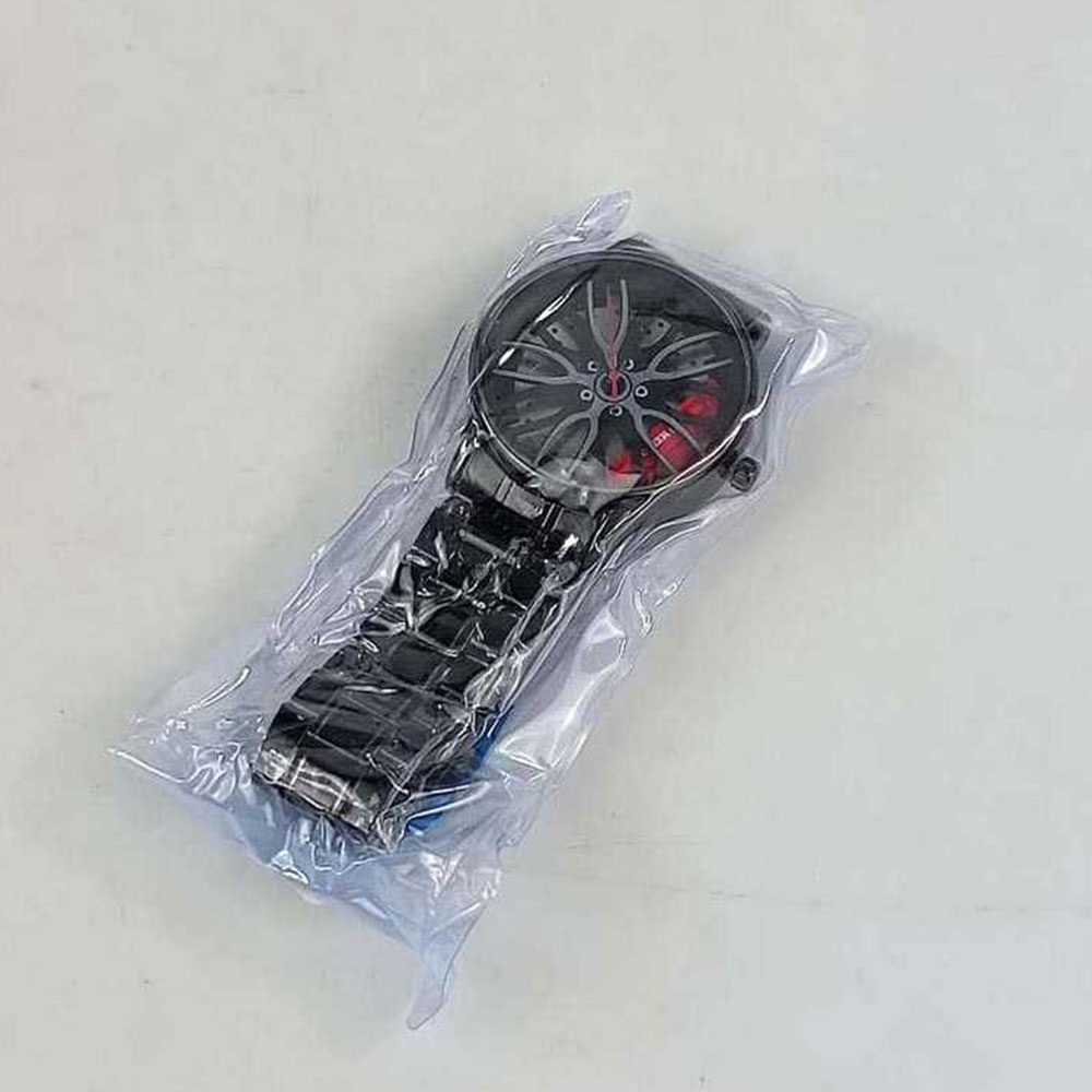 Jual Jam Tangan Pria Desain Rim Velg Roda Ban Mobil Sport Stainless ...
