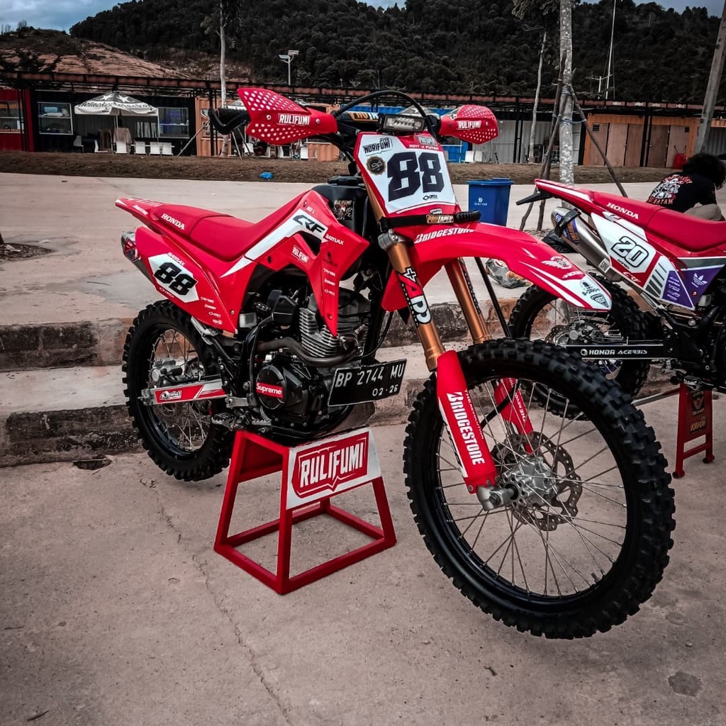 Jual Decal Crf L Full Body Merah Putih Stiker Motor Custom Shopee Indonesia