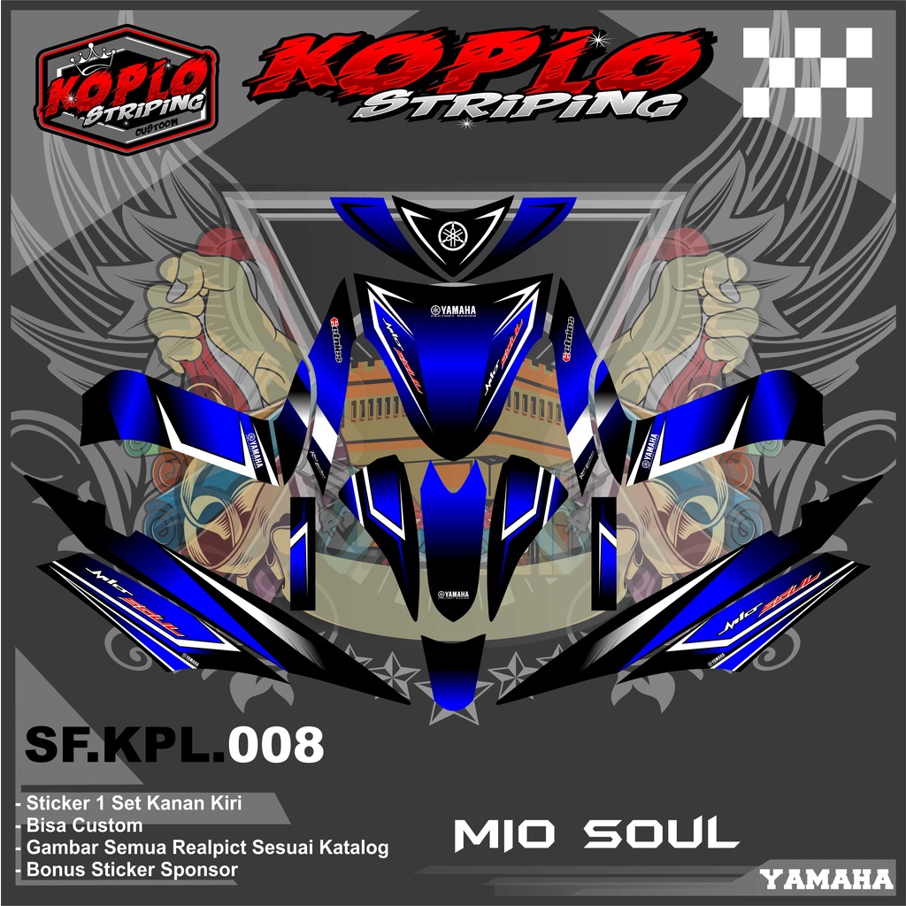 Jual Stiker Decal Full Body Motor Yamaha Mio Soul Stiker Decal Full