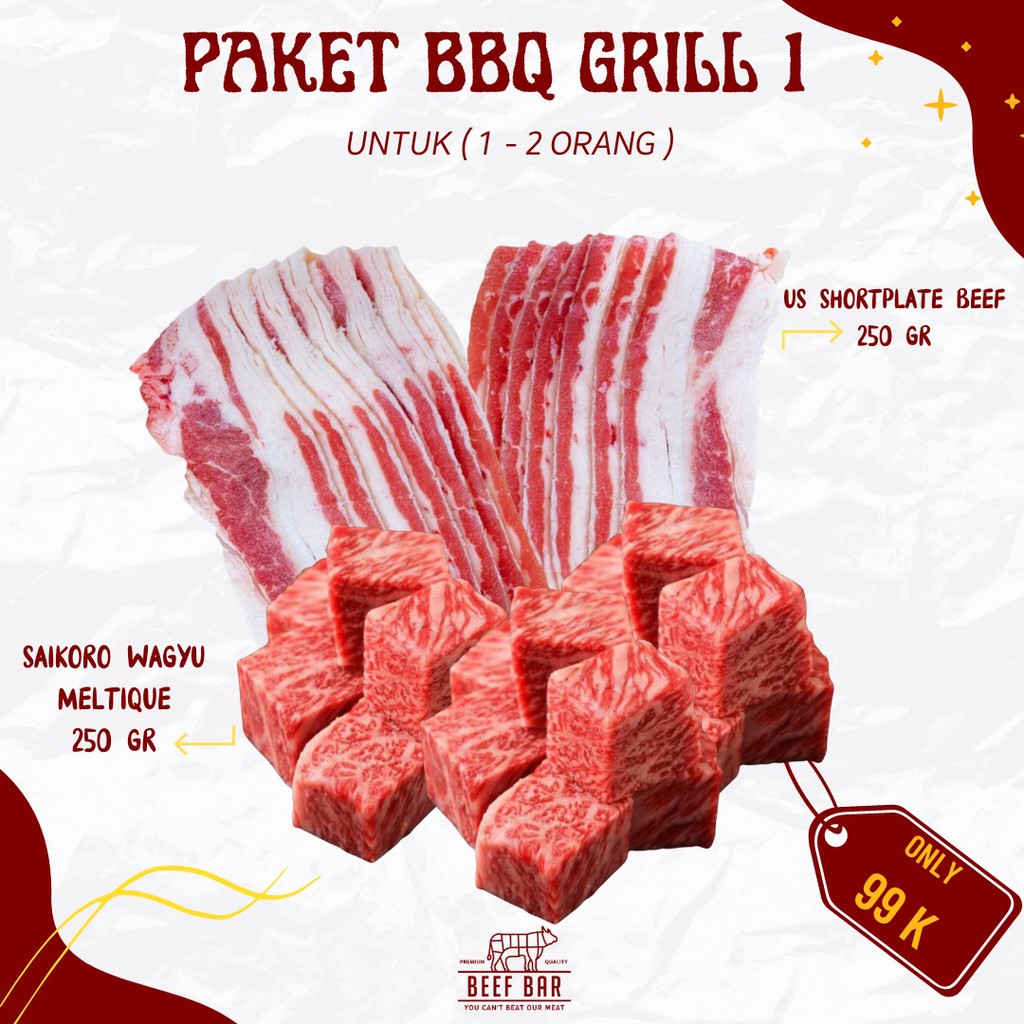 Jual PAKET BBQ DI RUMAH | BBQ GRILL 1 | Korean BBQ Grill Daging Slice ...