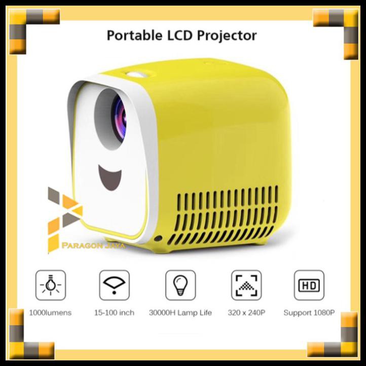 Jual Mini Projector L1 Portable Support 1080P Fullhd Projector Home ...