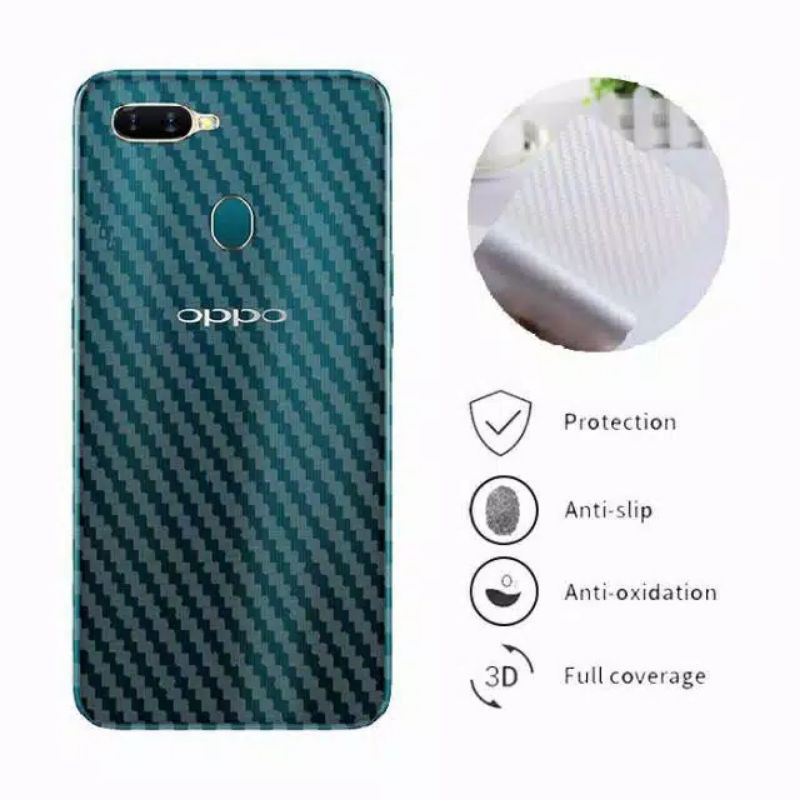 Jual for Oppo A12/ F9/A5s/A7/A3S/F11/F11 Pro/A92020/A52020 Skin Carbon ...