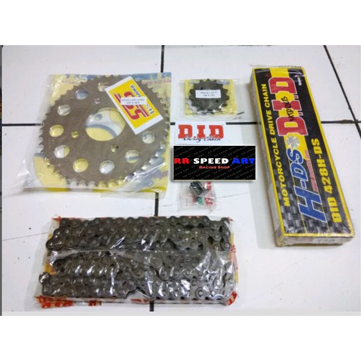 Jual Gir Gear Set SSS rante DID Hitam CBR, CB150R, Verza, Megapro