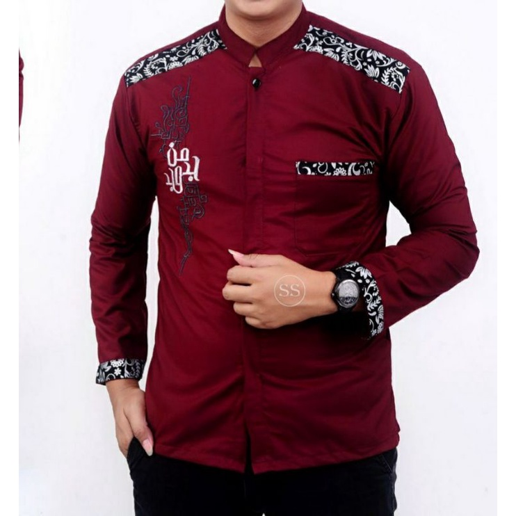 Jual Moslem wear Premium Baju Koko lengan panjang pakaian muslim pria