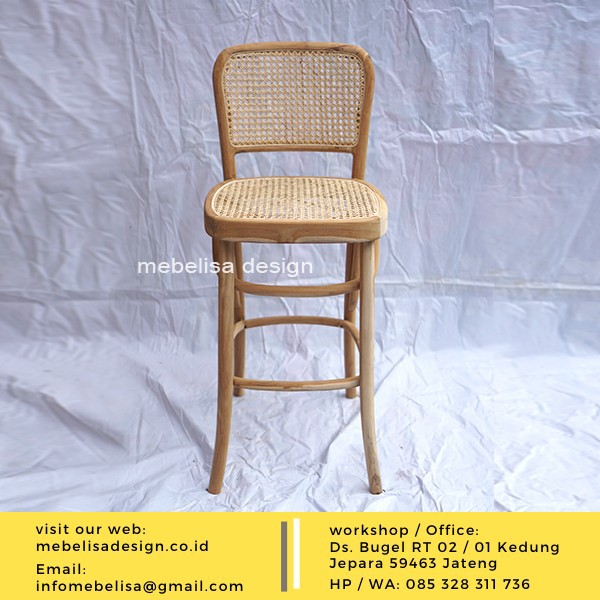 Jual Kursi Bar Stool Anyaman Rotan Bar Chairs Rotan Shopee Indonesia