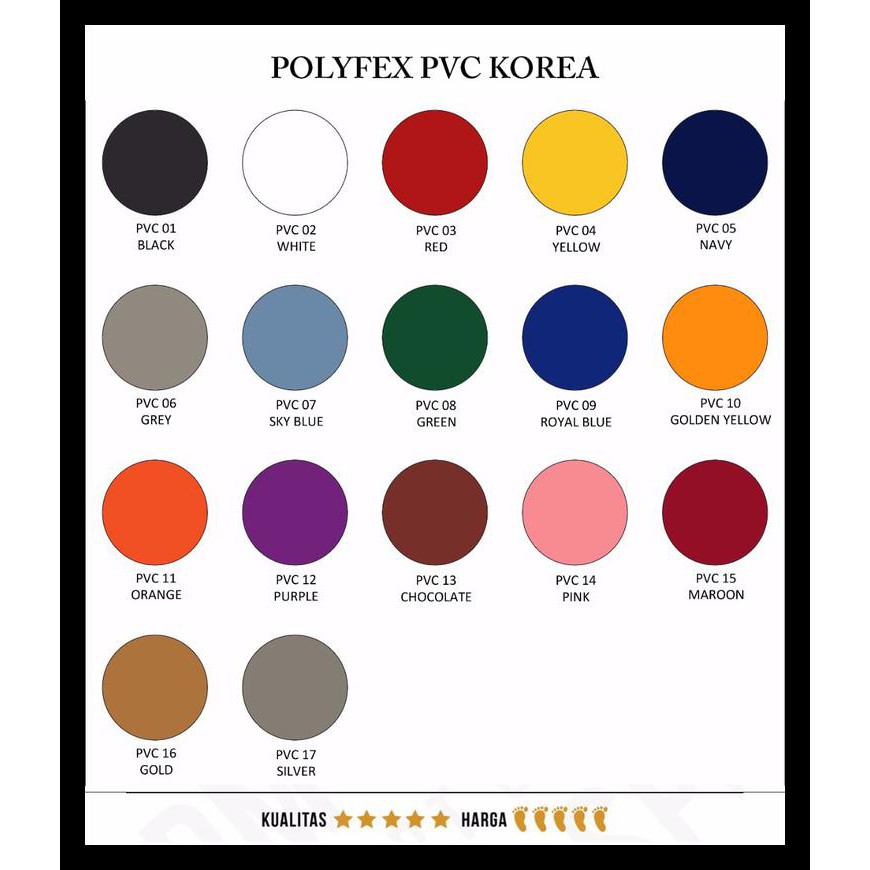 Jual (Khusus Rollan)Polyflex Pvc Korea Warna Normal Kode 501 | Shopee ...