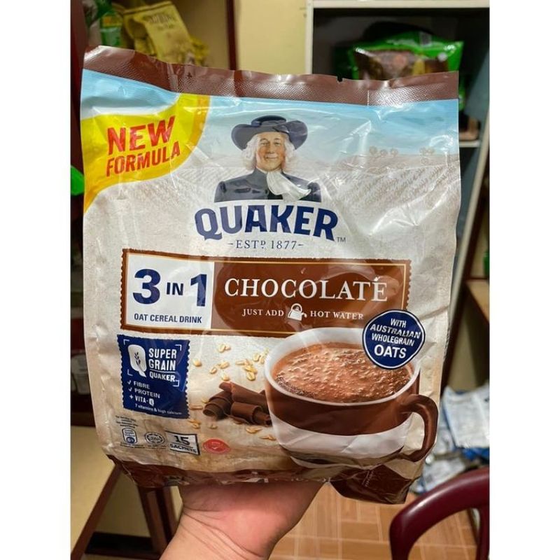 Jual Quaker Sachet Chocolate Malaysia exp 18/06/2022 | Shopee Indonesia
