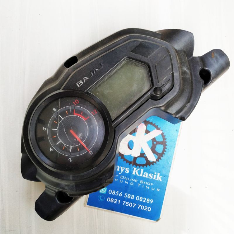 Jual speedometer dan cover speedometer bajaj pulsar 135 original bekas