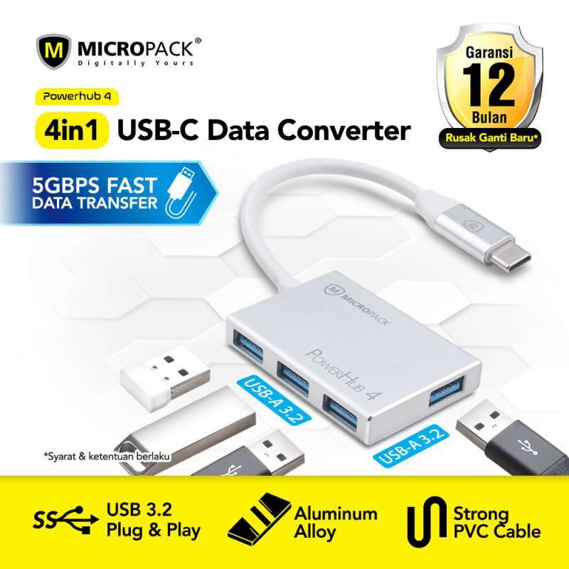 Jual Hub USB MICROPACK 4 Port (MDC-4 SL) | Shopee Indonesia